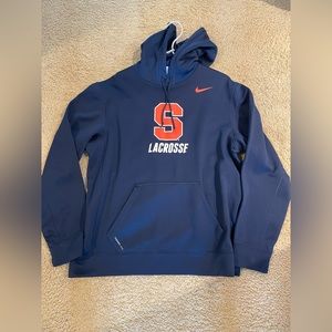 Nike Men’s Therma Fit Sweatshirt, Size Large, Barely worn, Dark Blue, Syracuse